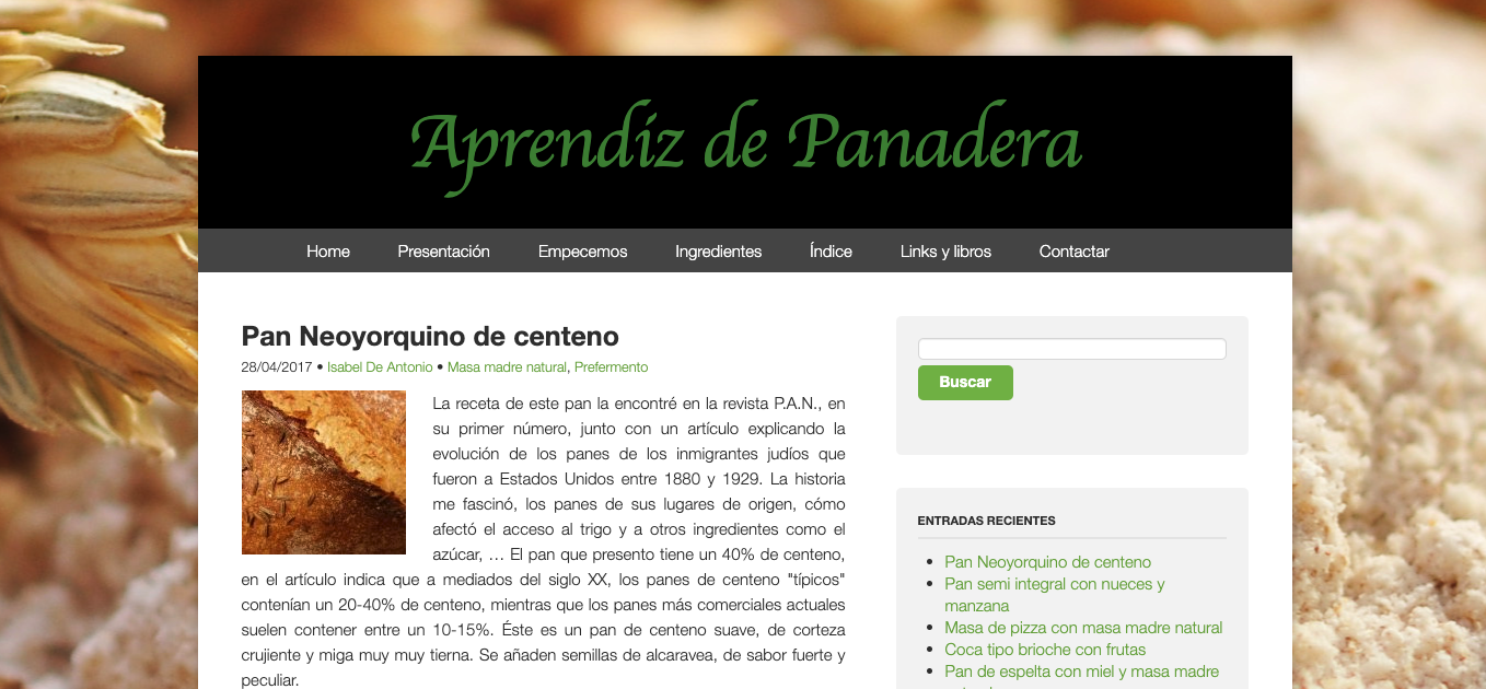 Aprendiz de Panadera - Desarrollo Web