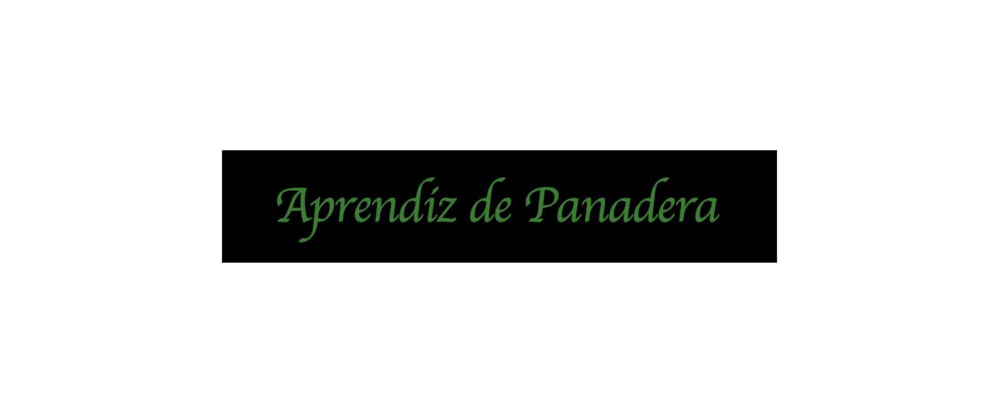 Aprendiz de Panadera